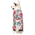 Adobk Rose Flowers Print Dog Hoodie Dog Sweater Stylish Dog Clothes