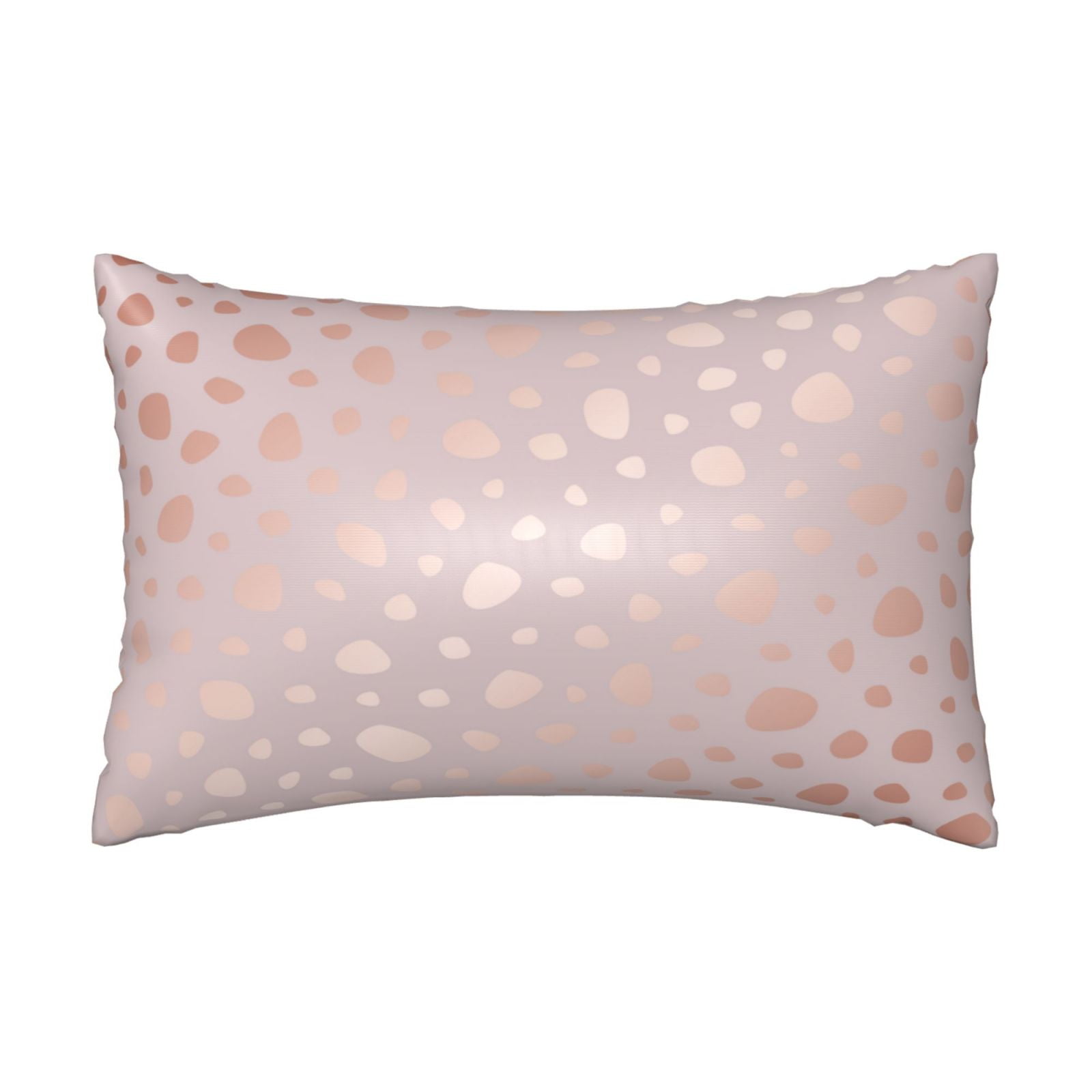 Adobk Rose Gold Abstract Spots 1 Print Pillowcases,Satin Pillow Cases