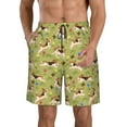 thumbnail image 1 of Adobk Running Beagle Print Men's Swim Trunks Hawaiian Bathing Suit Swimsuits Beach Shorts with Pockets-Medium, 1 of 6
