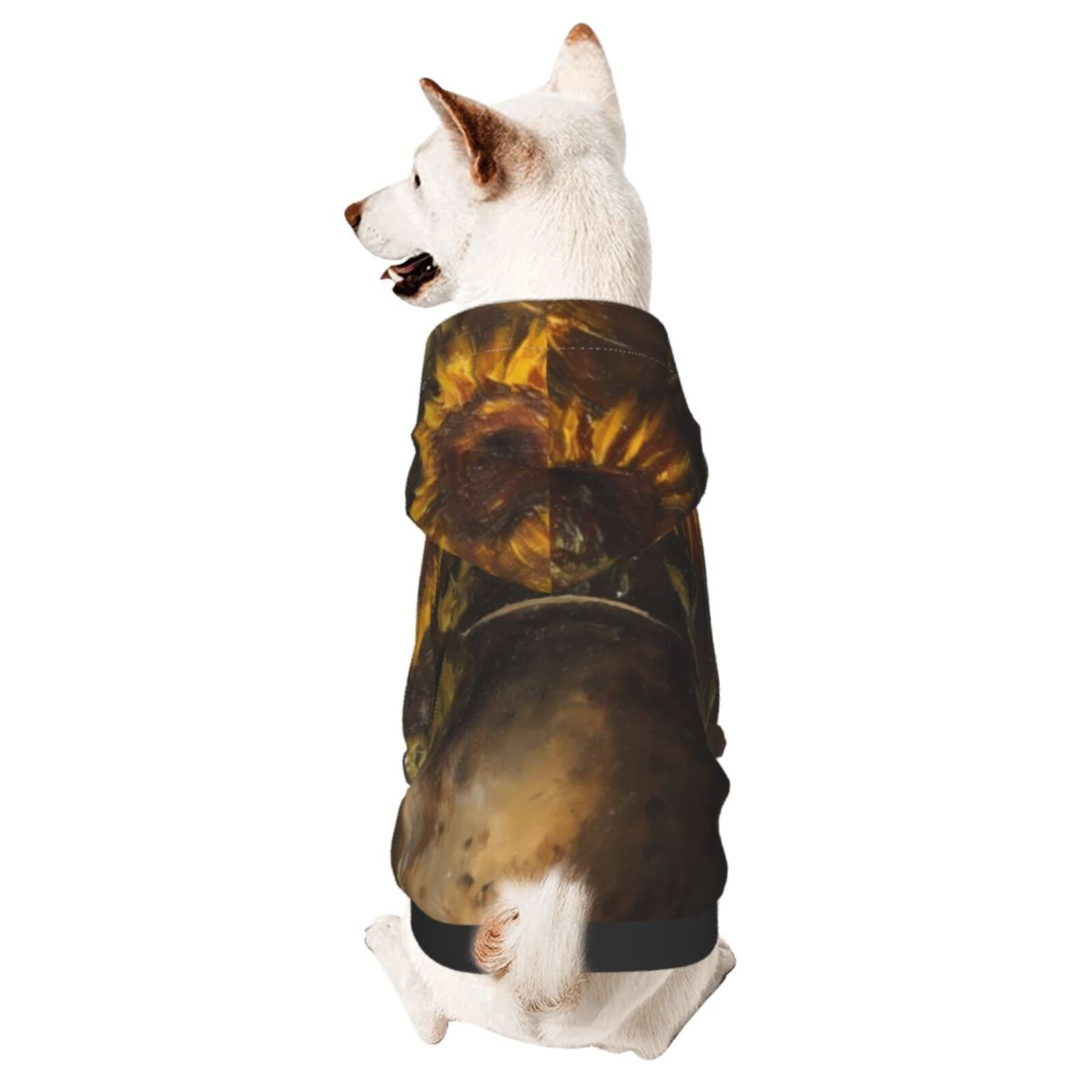 Neon Floral Horses Pet Dog Hoodie
