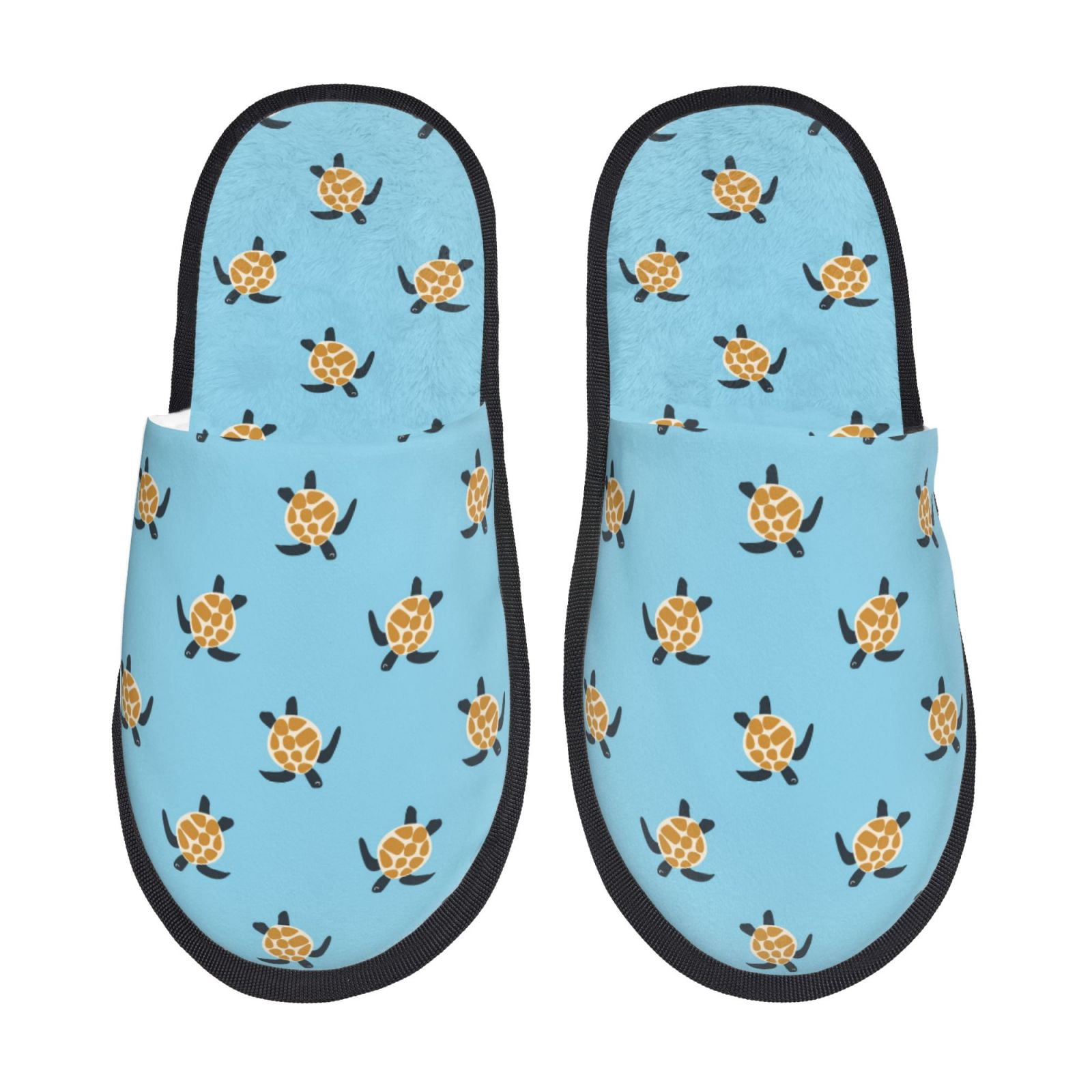 Adobk Sea Turtle Print Slippers Indoor Outdoor,Retro Slippers House ...
