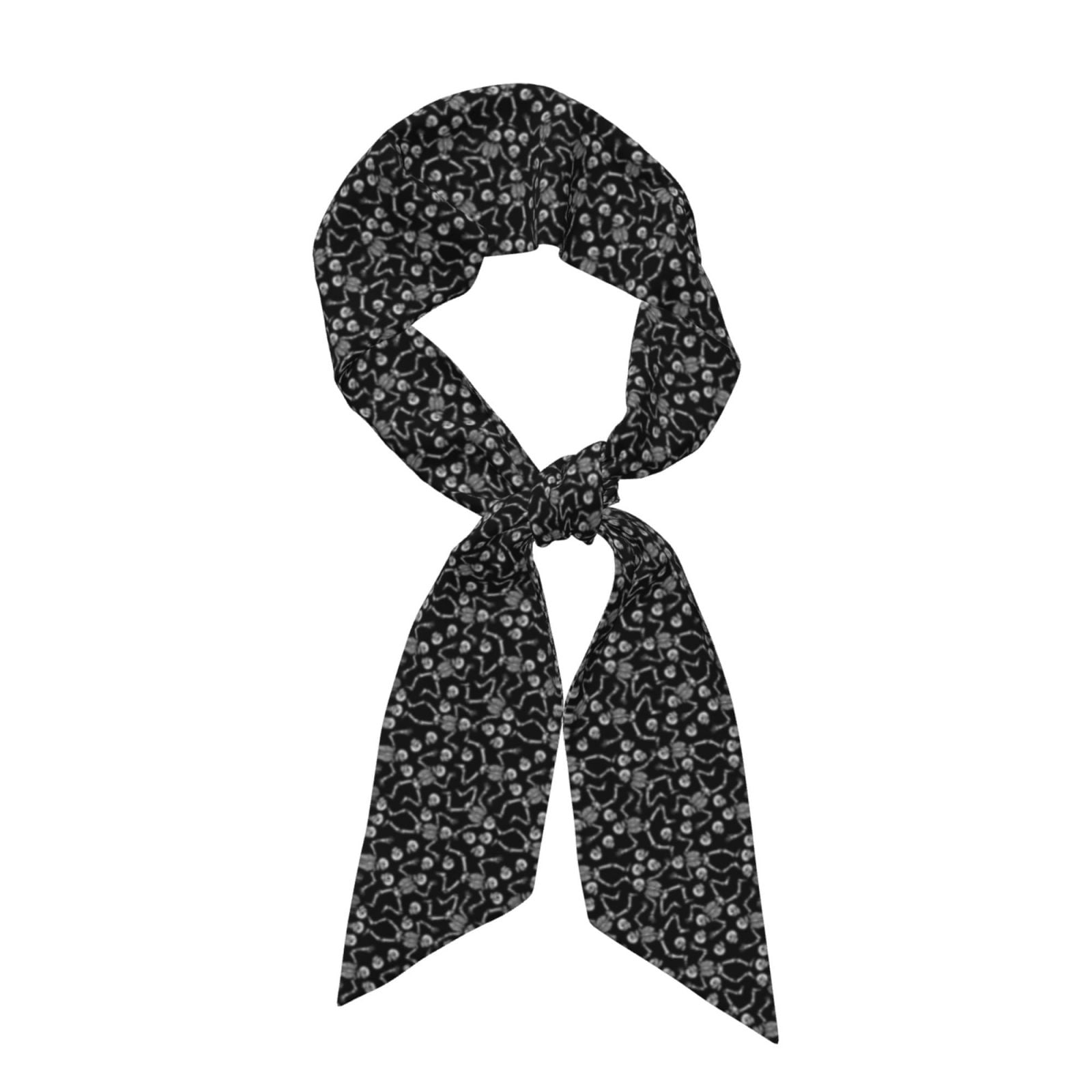 Adobk Skeletons Dancing Print Silk Neck Scarf Printed Scarves Head ...