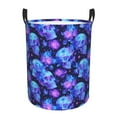 Adobk Skull flower star sky Print Laundry Basket,irty Clothes Hamper