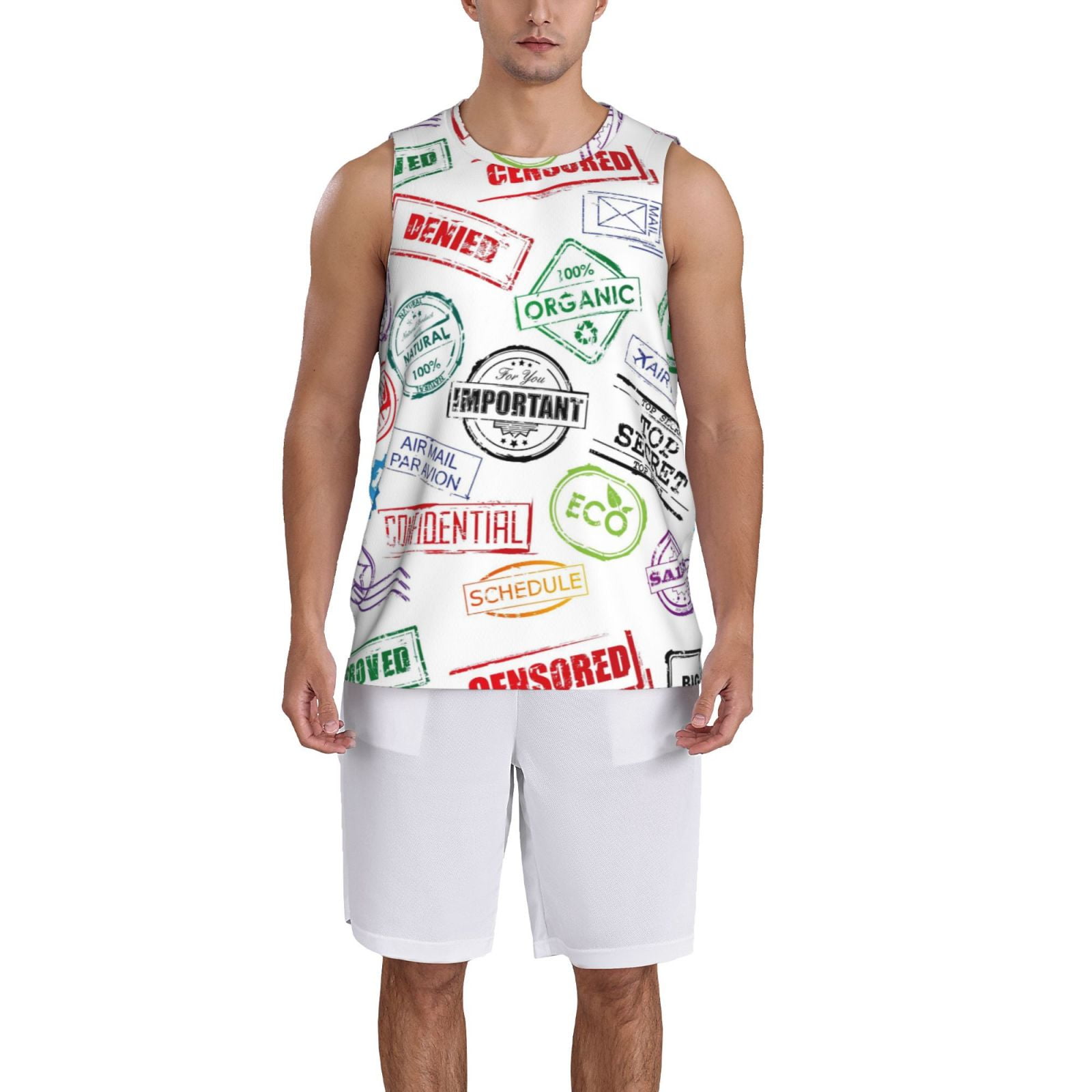 Adobk Stamp Set Collection Print Basketball Jerseys Sports Fans Shirts