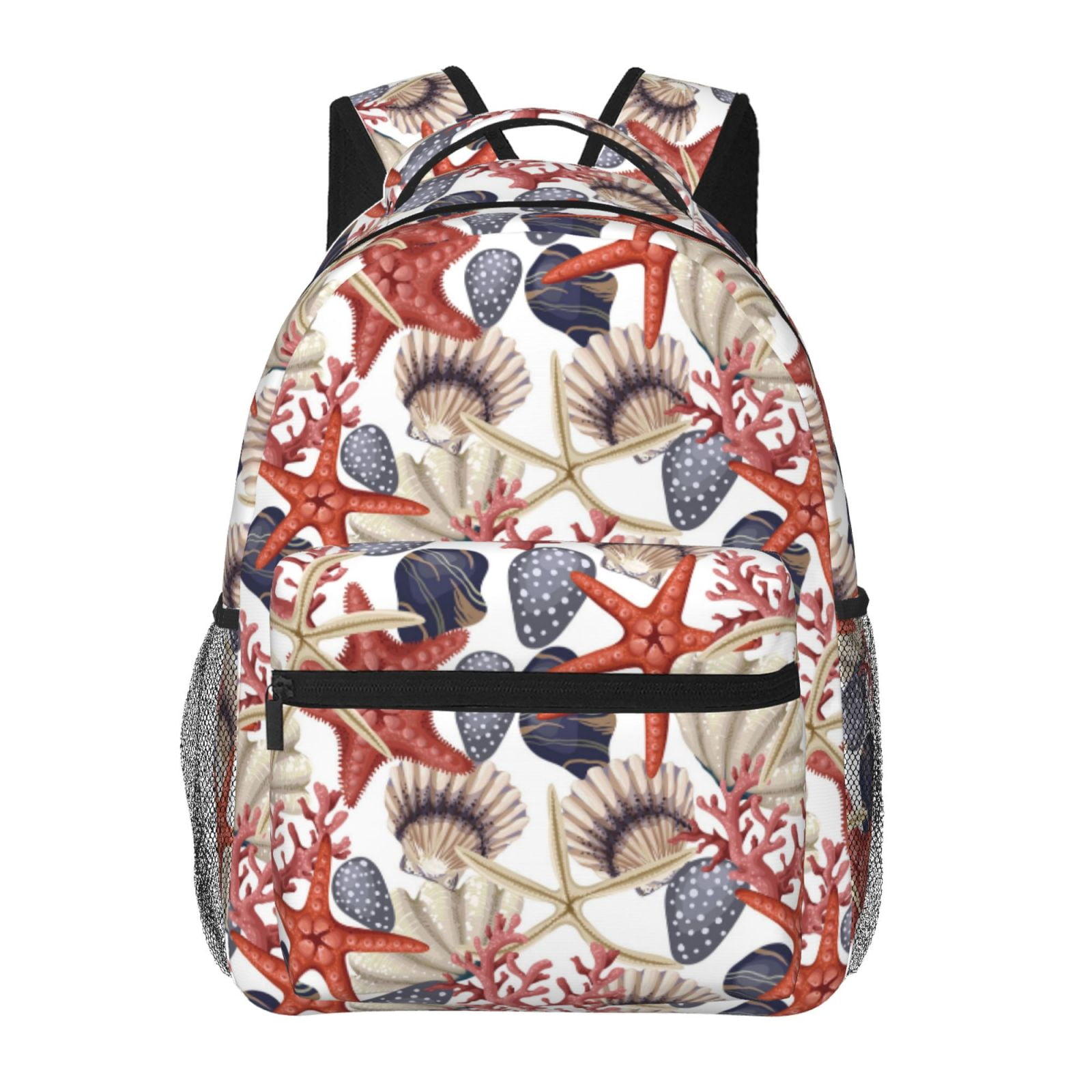 Adobk Starfish Shell Print Lightweight Casual Laptop Backpack Backpack ...