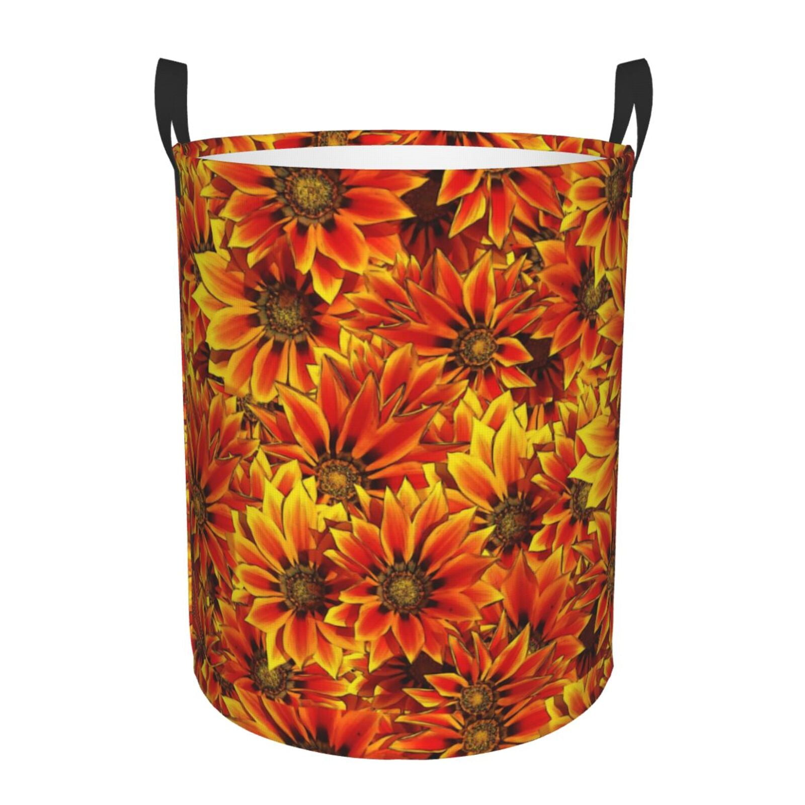 Adobk Sunflower4 Print Laundry Basket,irty Clothes Hamper with Handle