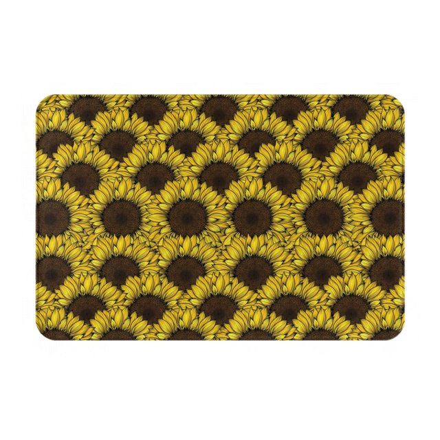 Adobk Sunflowers 3 Rugs Mats Door Mat Outdoor Doormat 16x24in Non Slip