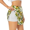 Adobk Sunflowers And Butterflies Print Women's Workout Shorts for