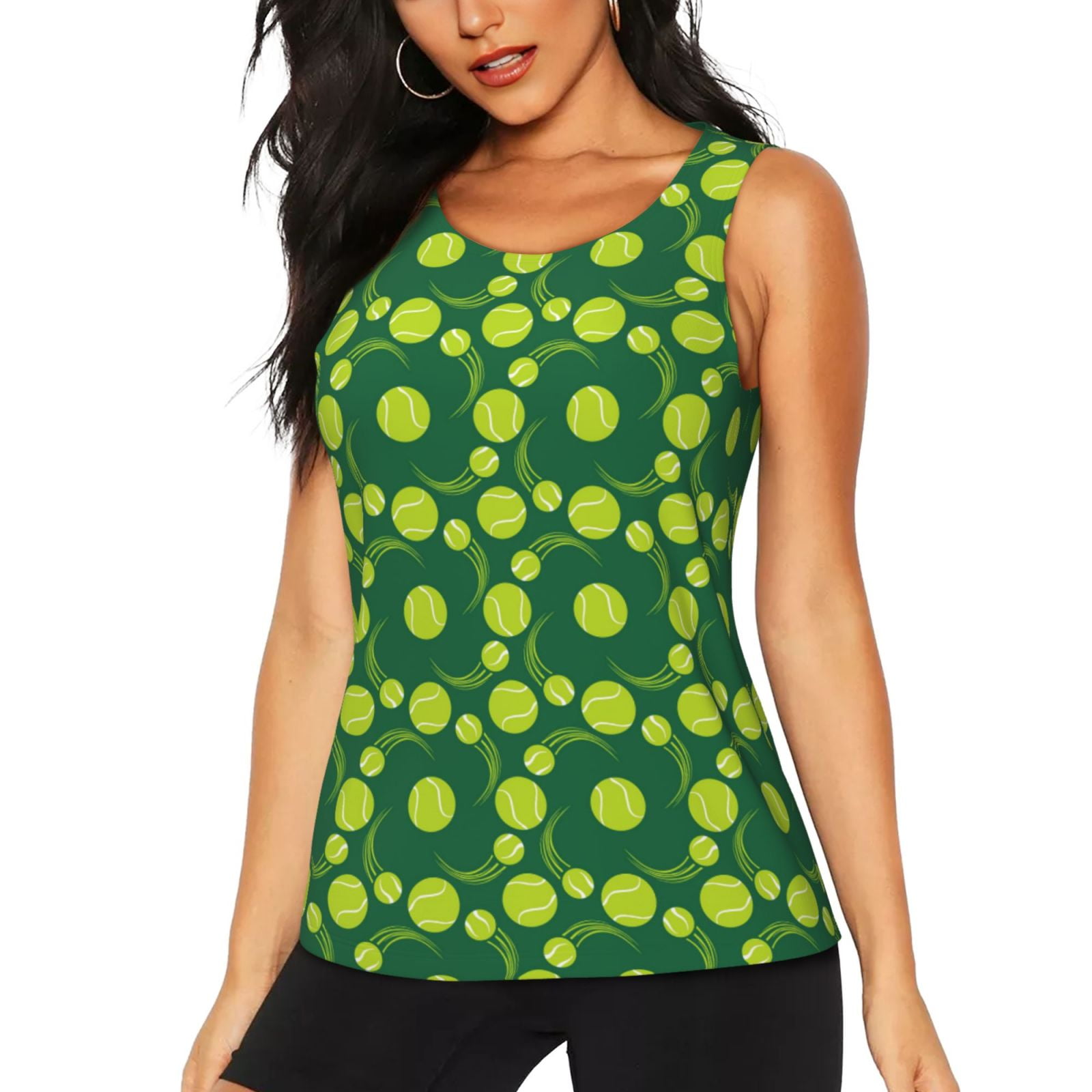 Southern Marsh FieldTec Racerback Yoga Tank - Moisture Wicking, UPF 40, Neon Coral (Medium)