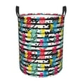 Adobk Trendy Colorful Pineapples 1 Print Laundry Basket,irty Clothes