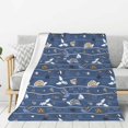 Adobk Underwater World Animals Print Blanket Super Soft Flannel Throw