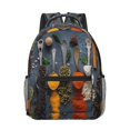 Adobk Various Herbs And Spices In Spoons Print Backpack for Women Men