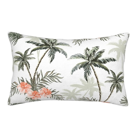 Adobk Vintage Palm Trees Print Pillowcases Cotton Queen Pillow Cases,14"x20" ,Soft and Breathable