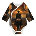 Adobk Western Rainy Desert Cowboy Print Baby LongSleeve Bodysuit Baby