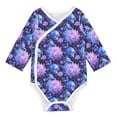 Adobk White Skull Flower Print Baby LongSleeve Bodysuit Baby Clothes