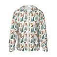 Adobk Winter Woodland Friends Men Women Full Zip Sun Protection Hoodie