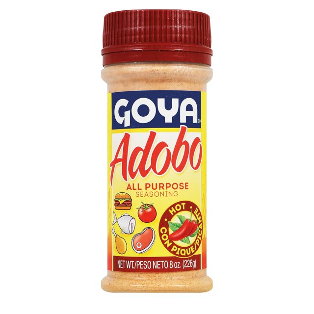 Adobo Hot All Purpose Spice by Goya, Poultry, Seafood, Meat, and