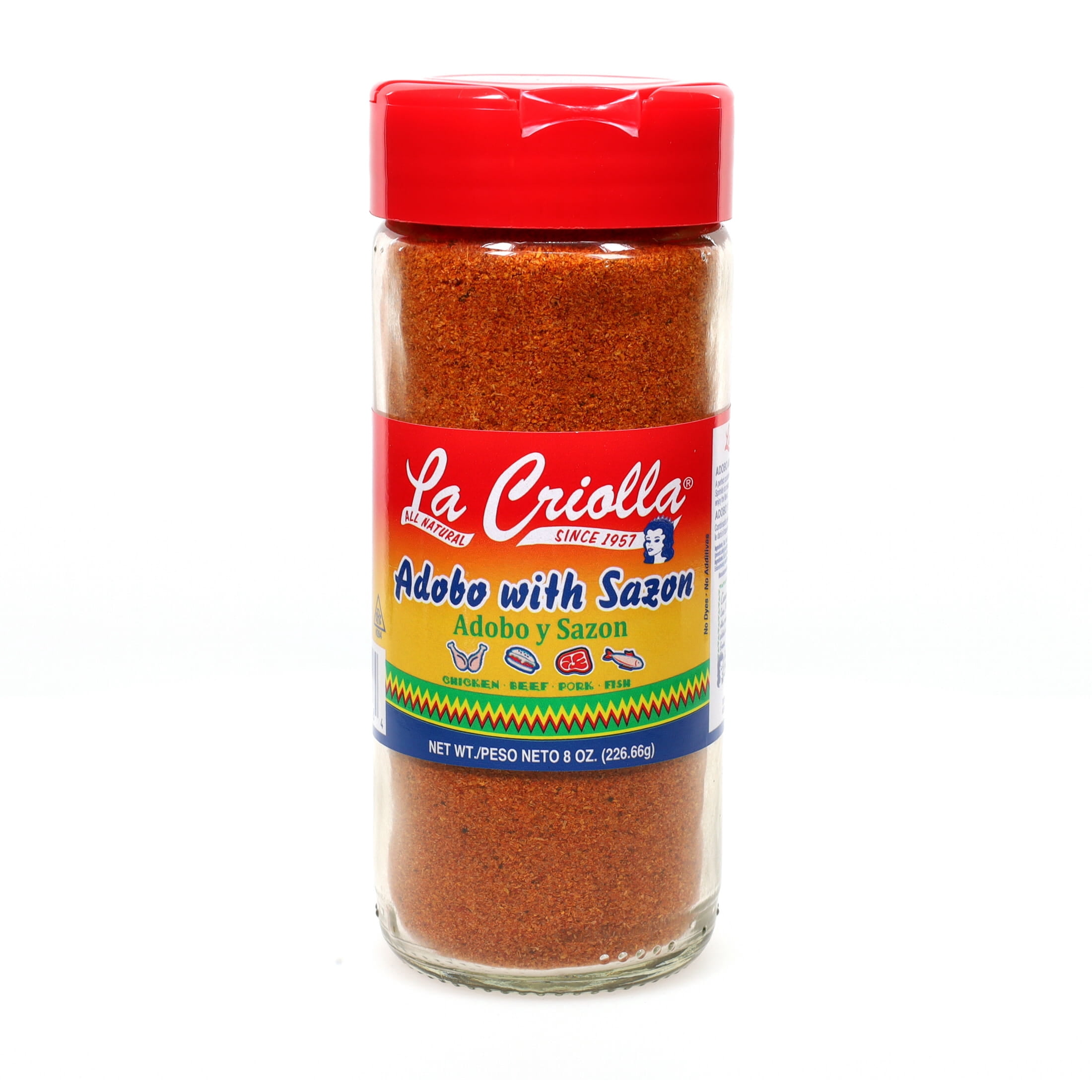La Criolla Adobo Seasoning with Sazon, 8 oz - Walmart.com