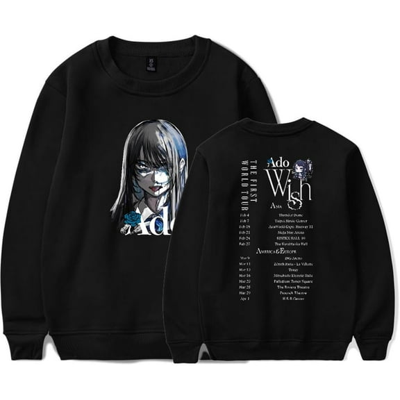 Adoe Wish Sweatshirt Women Men Casual Pullover Longsleeve Hoodies Tops Fashion Autumn/Winter Crewneck Trucksuit