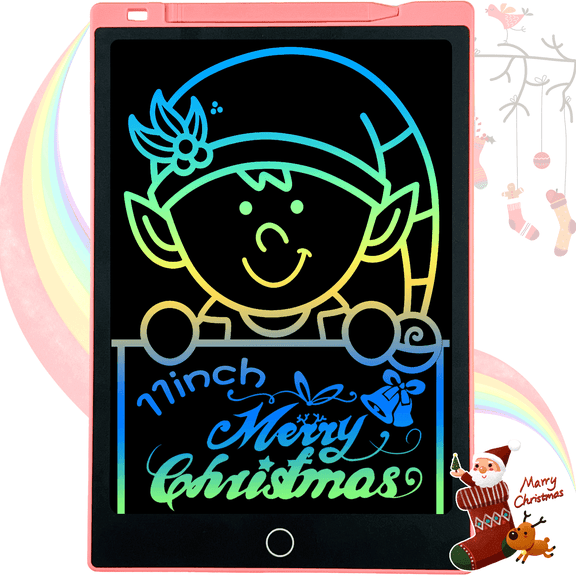 Adofi 10-inch LCD Writing Tablet, Graphics Drawing Tablet, Pink