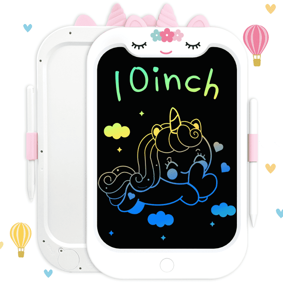 Adofi 10-Inch LCD Writing Tablet for Kids, Doodle Board, Drawing Tablet