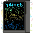 thumbnail image 1 of Adofi 14-inch LCD Writing Tablet for Kids, Writing Board for Kids, Toy Gifts for 1 2 3 Year Old Boys Girls Toddlers Kids, Kids Electronics Drawing Board, Travel Toys for Girls 3 6 Years-Black, 1 of 8