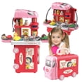 thumbnail image 1 of Adofi 3-in-1 Kids Kitchen Playset for Toddlers Girls, 36 PCS Kitchen Sets Pretend Play Food Toys for Kids Girls, Kitchen Accessories Set Play Kitchen Playset for Kid Toddler, 1 of 9
