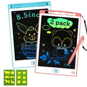 Adofi 8.5-inch LCD Writing Tablet for Kids, 2PCS Etch a Sketch Writing Board for Kids, Toy for 1 2 3 Year Old Boys Girls, Toys for Girls Boys 3 6 Years, Electronics Drawing Board