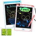 thumbnail image 1 of Adofi 8.5-inch LCD Writing Tablet for Kids,  2PCS Writing Board for Kids, Toy for 1 2 3 Year Old Boys Girls, Toys for Girls Boys 3 6 Years, Electronics Drawing Board, Gift for 3 4 5 6 Years Girl, 1 of 8