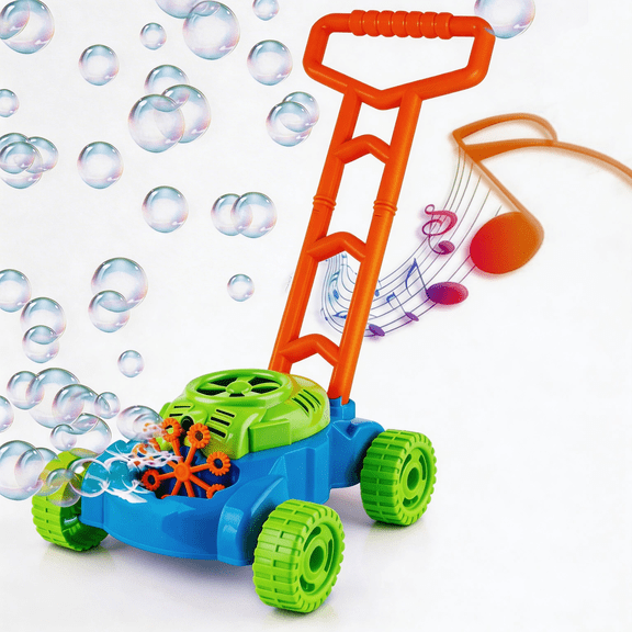 Adofi Bubble Lawn Mower for Toddlers 1-3, Kids Bubble Machine for Boys Girls, Summer Outdoor Toys for Boys Age 1 2 3, Gardening Easter Basket Stuffers Birthday Toys