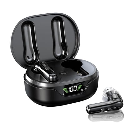 Adofi Hearing Aids, Rechargeable Hearing Aids for Seniors with Noise Cancelling, Hearing Amplifier for Adults Hearing Loss Device with LED Power Display, Digital Amplifier Into Ear No Squealing-Black