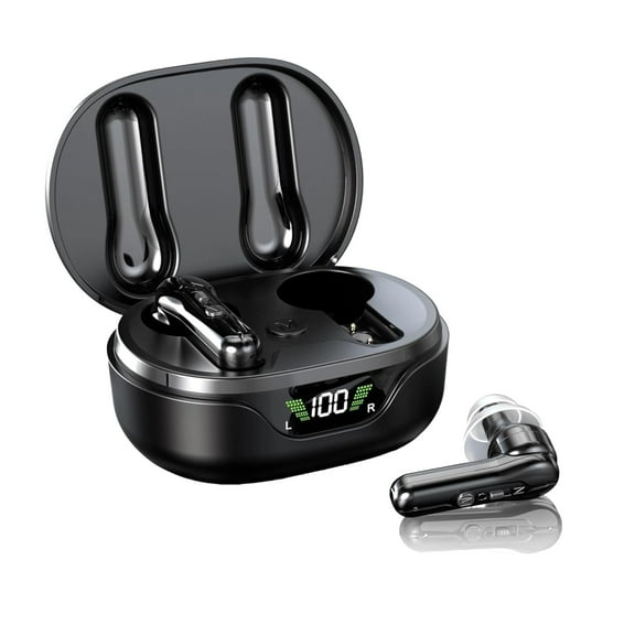 Adofi Hearing Aids, Rechargeable Hearing Aids for Seniors with Noise Cancelling, Hearing Amplifier for Adults Hearing Loss Device with LED Power Display, Digital Amplifier Into Ear No Squealing-Black