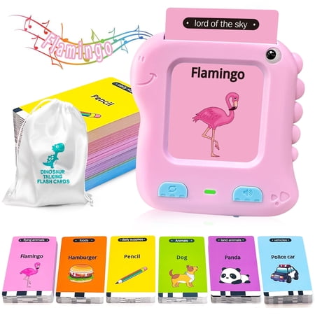 Adofi Talking Flash Cards Learning Toys for 1-6 Year Olds, Educational Interactive Flashcard Toy, Preschool Montessori Toys