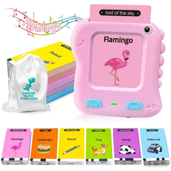Adofi Talking Flash Cards Learning Toys for 1-6 Year Olds, Educational Interactive Flashcard Toy, Preschool Montessori Toys