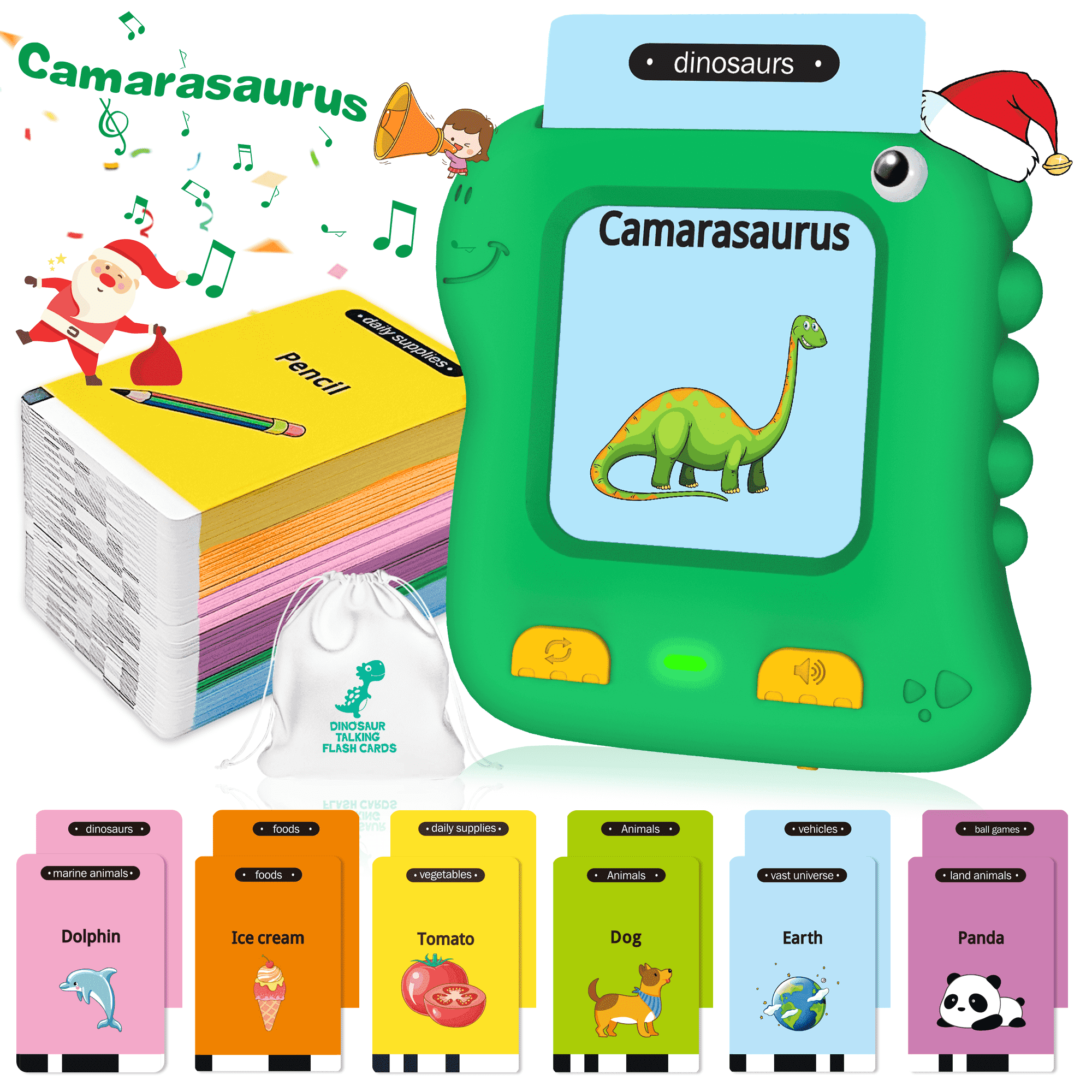 Adofi Talking Flash Cards Learning Toys, Educational Preschool Toys Toddlers Toys Reading Machine with 234 Words, Preschool Montessori Toys Birthday Gift for Kids, Toys  for Boys Girls 3 6 Years