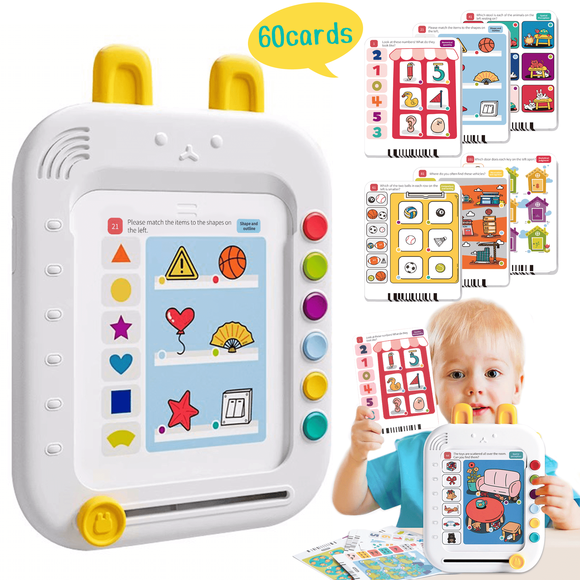 Multilingual Interactive Flash Cards Learning Toys