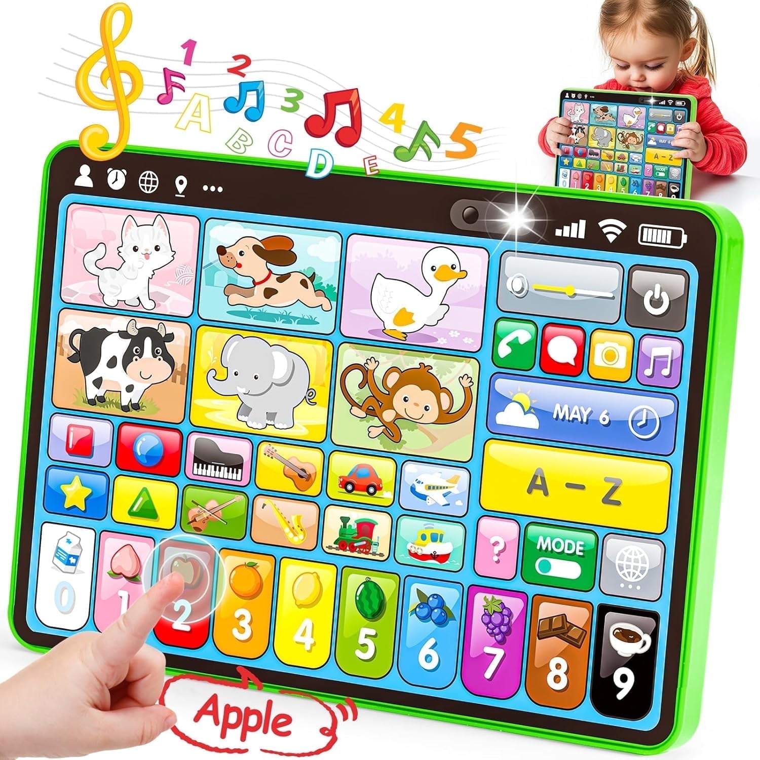 Walmart Black Friday Deals 2025 - Adofi Trilingual Learning Tablet for Toddlers 1-3, Musical STEM Educational Toy, Speech Therapy, Montessori Gift