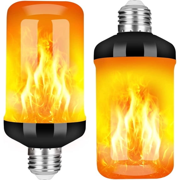 Adofi Upgraded LED Flame Light Bulbs, 3 Watts, 1400 Kelvin, Decorative, 2 Pack