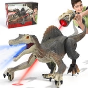Fandina Adofi Remote Control Dinosaur Toy with Spraying Function for Kids, Realistic Walking Electric RC Tyrannosaurus, Gifts Toys for Boys 3 6 Years