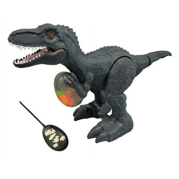Adofi Upgraded Remote Control Dinosaur Toy with Spraying Function, Realistic Walking RC Tyrannosaurus, Electric RC Dinosaur Toy