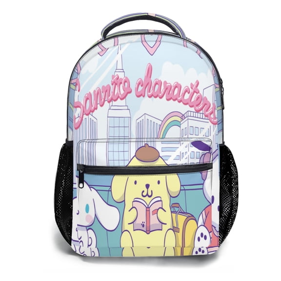 Adolescent cartoon sanrio Backpack - Durable Backpack Container in Unique Prints for Travel & Travel - Water Resistant, Padded & Large Compartments