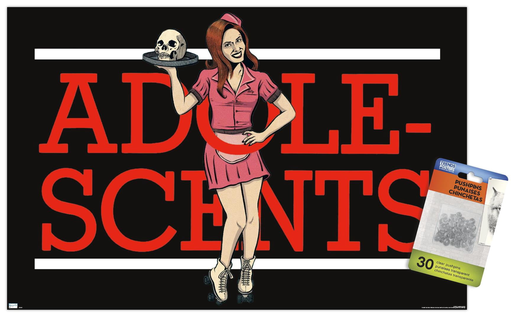 Adolescents - Logo Wall Poster with Pushpins, 14.725" x 22.375"