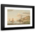 thumbnail image 1 of Adolf Friedrich Vollmer 14x11 Black Modern Framed Museum Art Print Titled - The Elbe Near Blankenese (1842), 1 of 5
