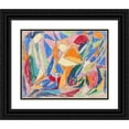 thumbnail image 1 of Adolf Hölzel 18x15 Black Ornate Wood Framed Double Matted Museum Art Print Titled - Without Title (Approx. 1930), 1 of 5