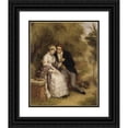 thumbnail image 1 of Adolf Heller 20x24 Black Ornate Framed Double Matted Museum Art Print Titled: Portrait of the Court Actress Lili Marberg, 1 of 5