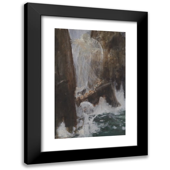 Adolf Hirémy-Hirschl 13x18 Black Modern Framed Museum Art Print Titled - Odysseus Fault Trip