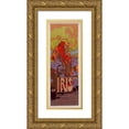 thumbnail image 1 of Adolf Hohenstein 8x14 Gold Ornate Wood Frame and Double Matted Museum Art Print Titled - Iris (1899), 1 of 4
