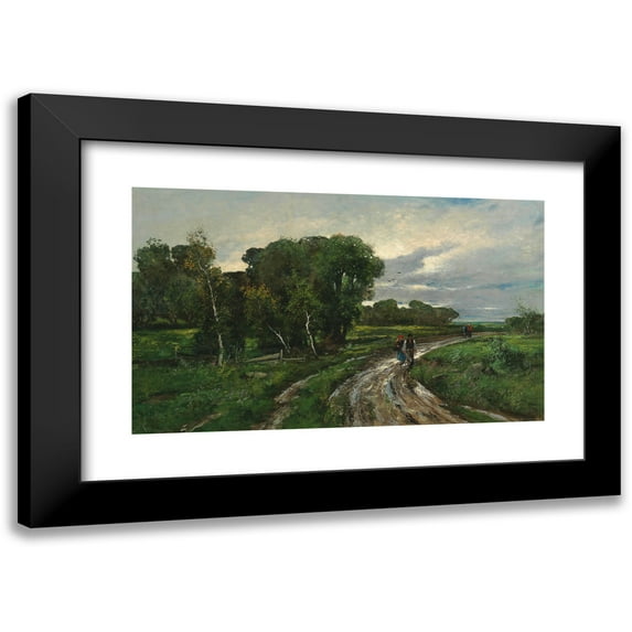 Adolf Kaufmann 14x10 Black Modern Framed Museum Art Print Titled - After the Rain