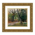 thumbnail image 1 of Adolf Kaufmann 16x15 Gold Ornate Wood Frame and Double Matted Museum Art Print Titled - Autumn Morning, 1 of 4