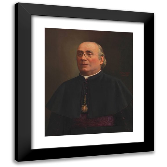 Adolf Mayerhofer 20x24 Black Modern Framed Museum Art Print Titled - Albert Wiesinger (Dechant) (1897)